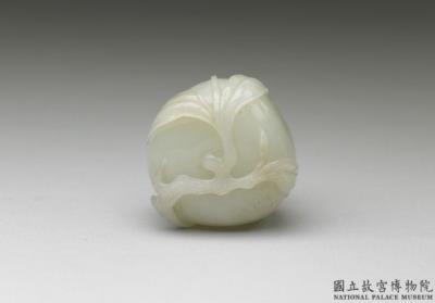 图片[3]-Jade water holder in the shape of a pomegranate, Qing dynasty (1644-1911)-China Archive